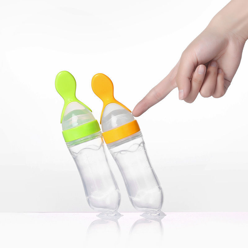 Silicone Squeeze Feeding Spoon Bottle