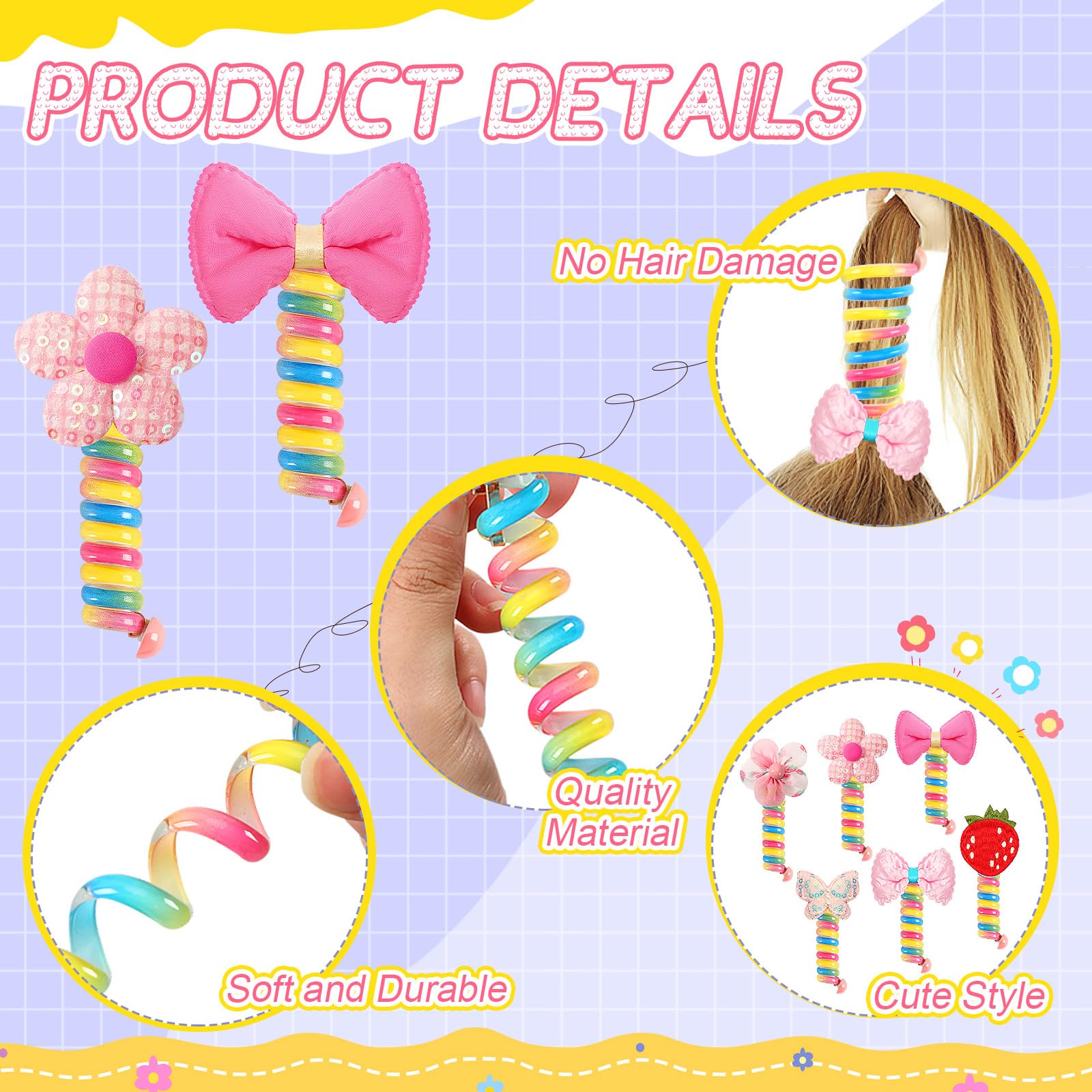 Spiral Coil Hair Ties (6-Pack)