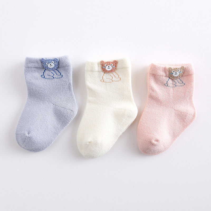 Baby Cartoon Boneless Cotton Socks