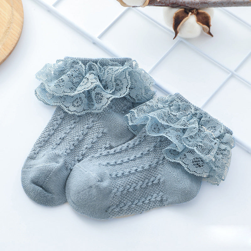 Baby Double-Lace Princess Socks