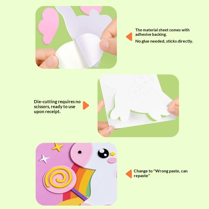 Kids' 3D EVA Sticker Art Craft Set