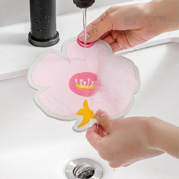 2PCS Flower Shaped Silicone Bathtub Drain Cover, Flat Drain Plug For Kitchen, Bathtub And Laundry, Toddler Bath Essentials, Kids Bathtub Accessories Bathroom Accessories