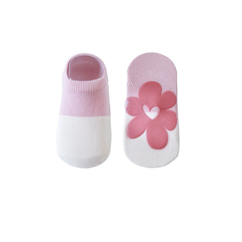 Baby Thin Combed-Cotton Boat Socks