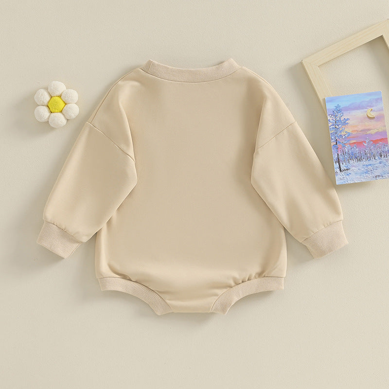 Baby Embroidered Long-Sleeve Romper