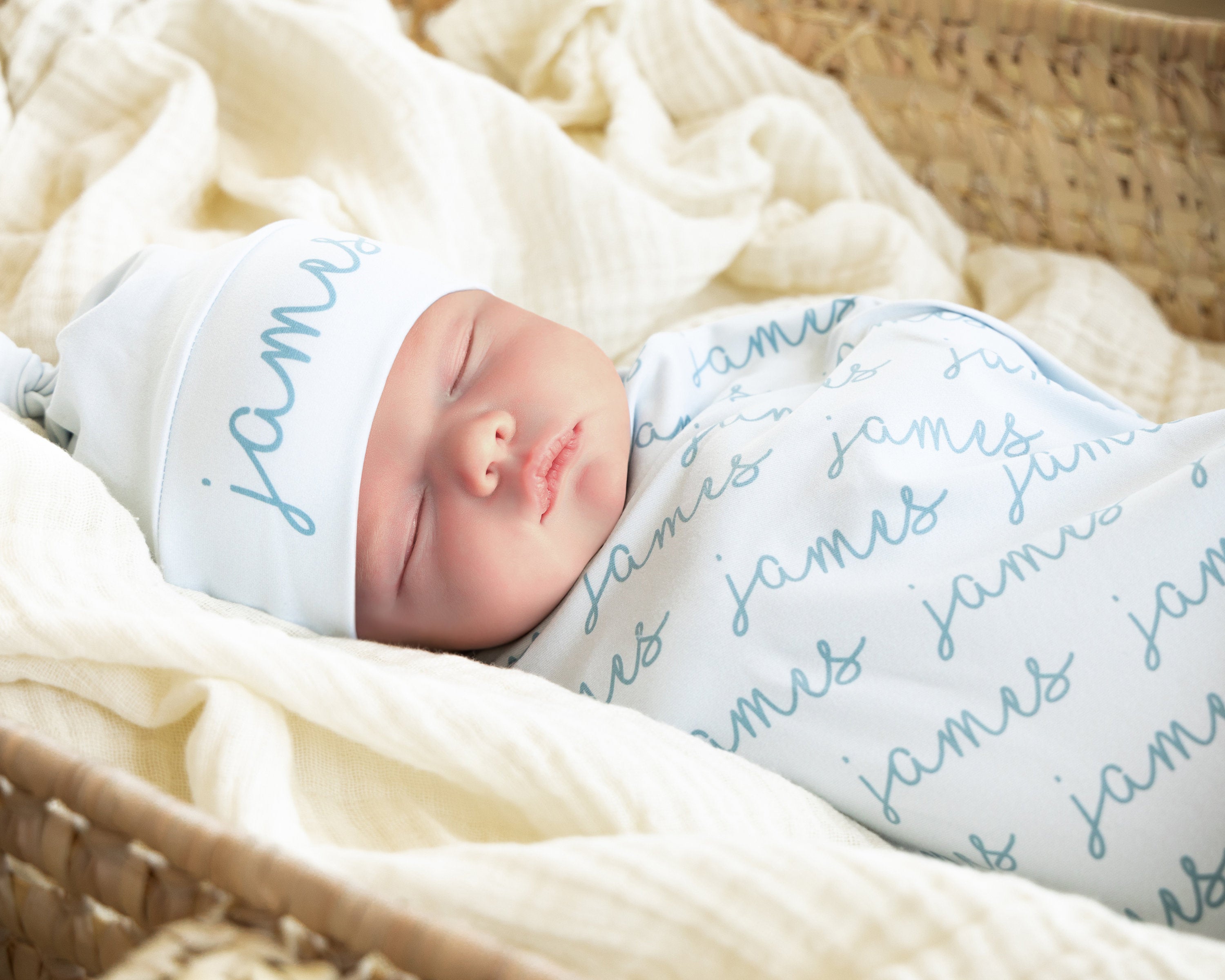 Personalized Jersey Swaddle Blanket