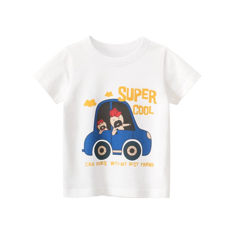 Kids' Round-Neck Cotton Tee