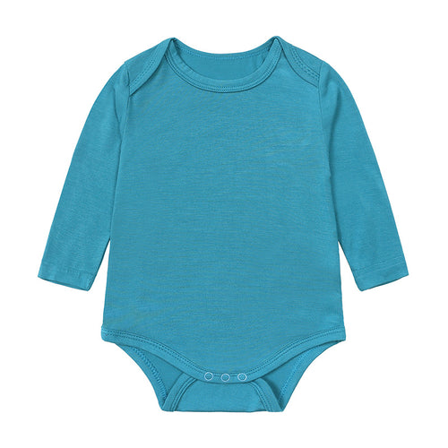 Baby Bamboo-Fiber Long-Sleeve Romper