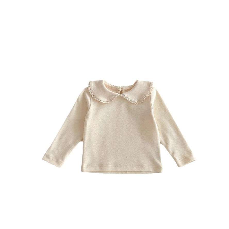 Girls' Solid-Color Cotton Tee