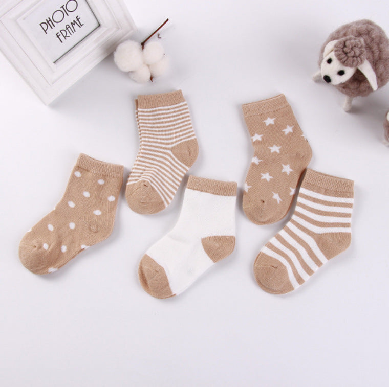 Kids' Cotton Jacquard Socks