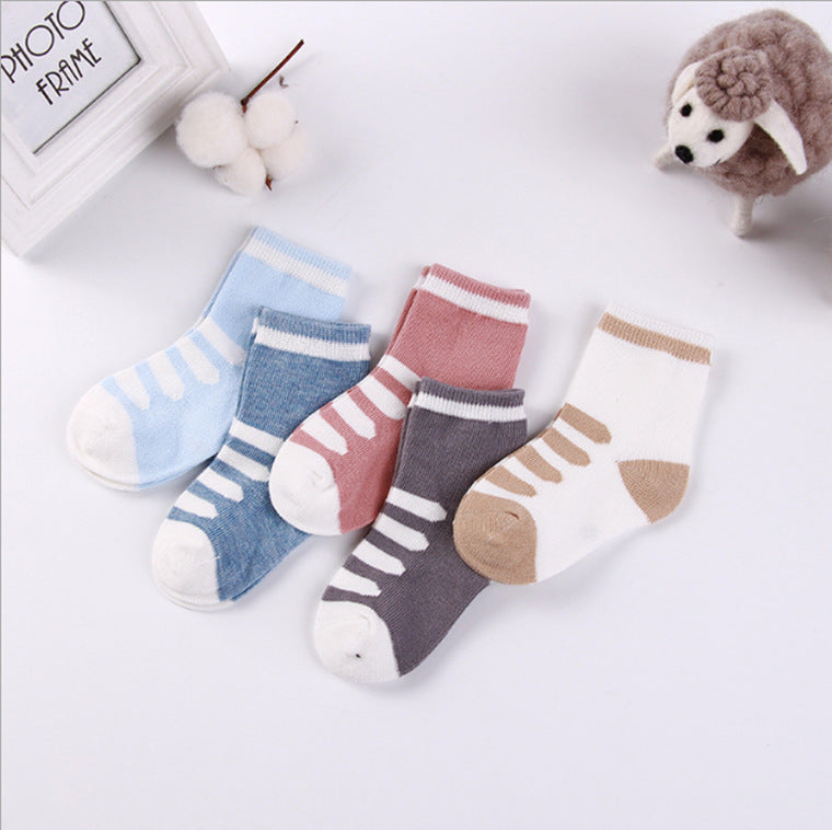 Kids' Cotton Jacquard Socks