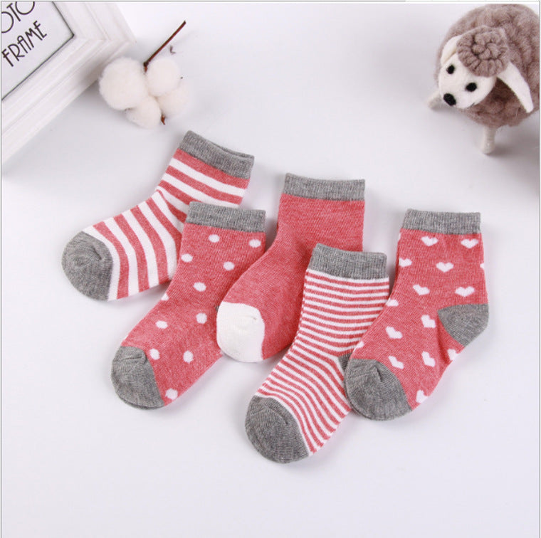 Kids' Cotton Jacquard Socks