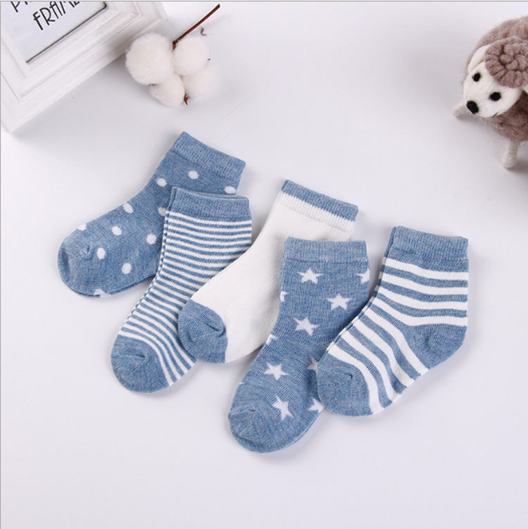 Kids' Cotton Jacquard Socks