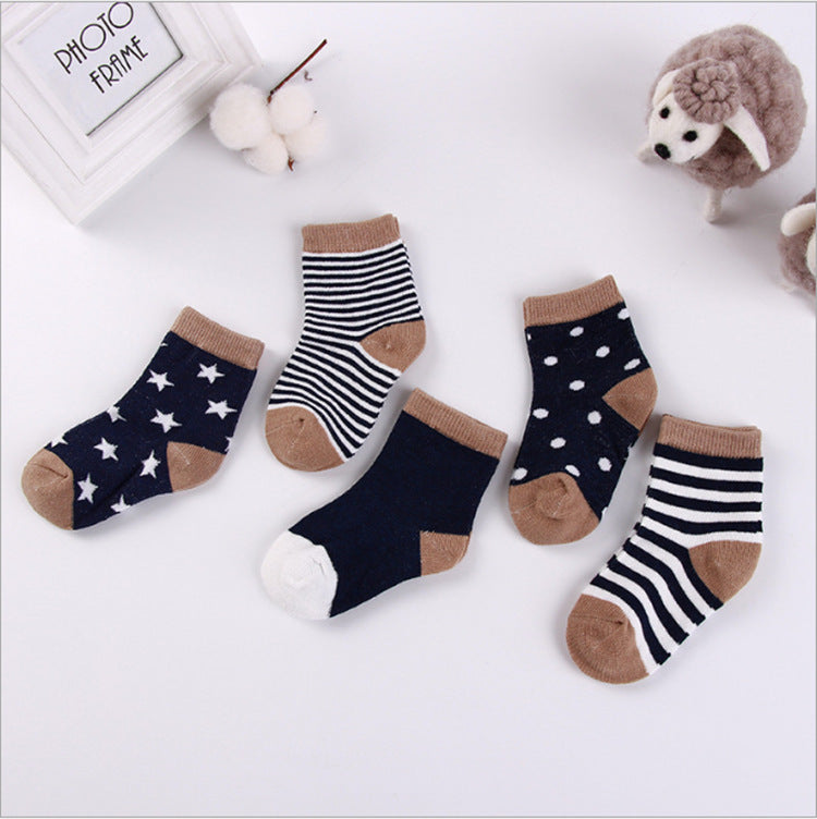 Kids' Cotton Jacquard Socks
