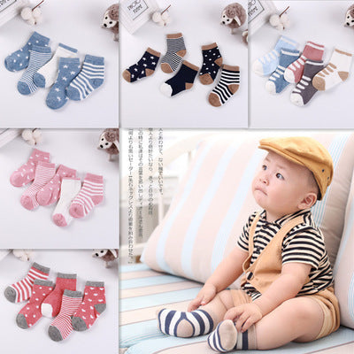 Kids' Cotton Jacquard Socks