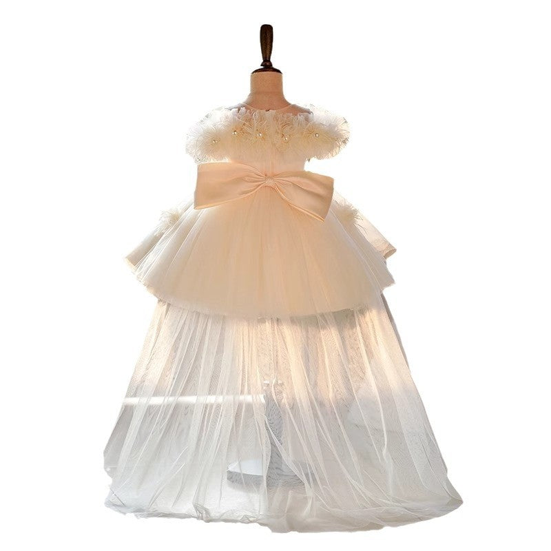 Girls' Champagne Flower Girl Dress