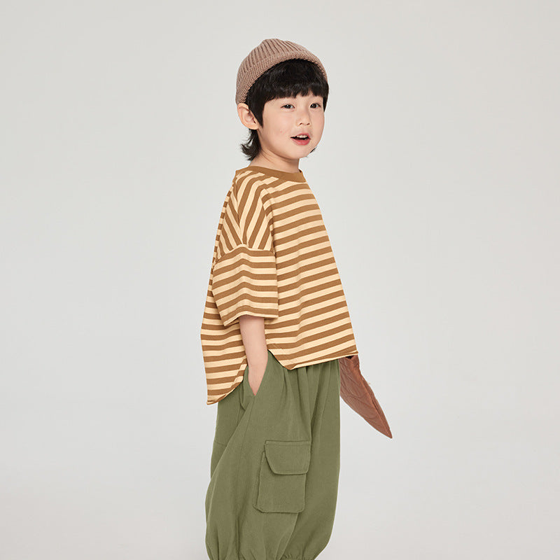 Kids' Striped Loose Summer Tee