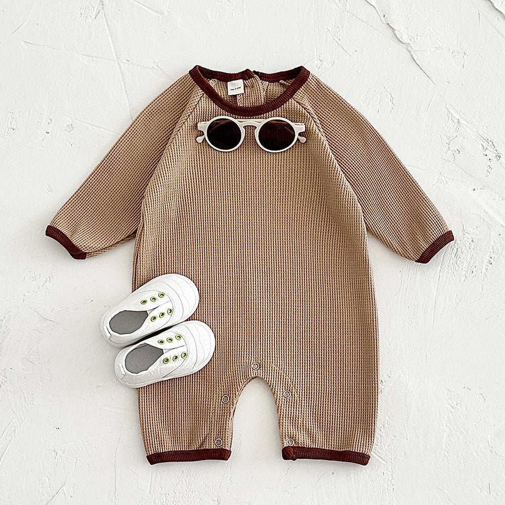 Newborn Waffle Short-Sleeve Romper