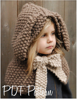 Baby Bear Hooded Scarf Hat