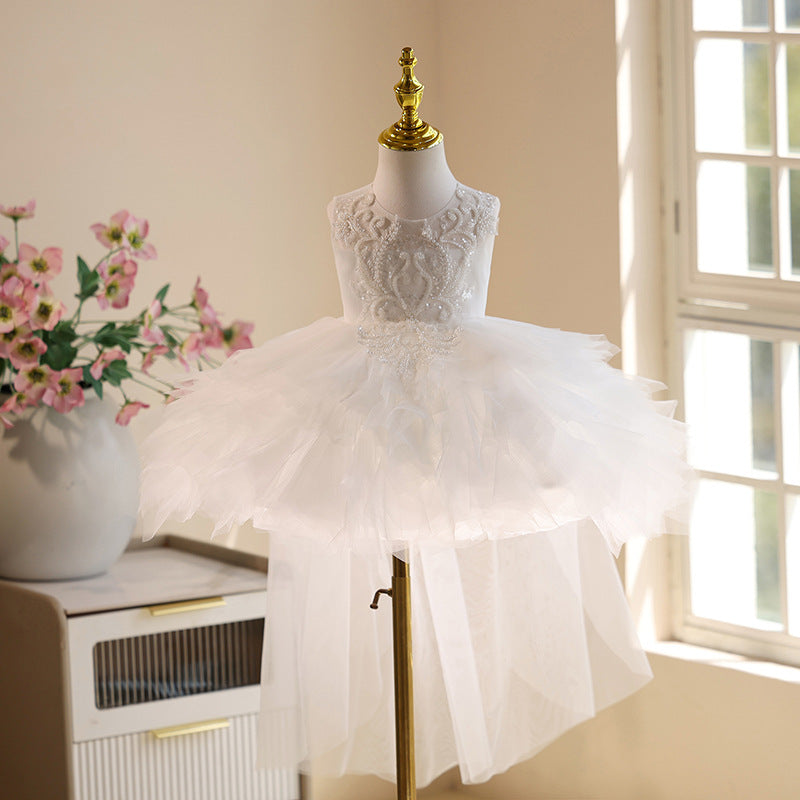 Girls' Full Puffy Flower Girl Dress
