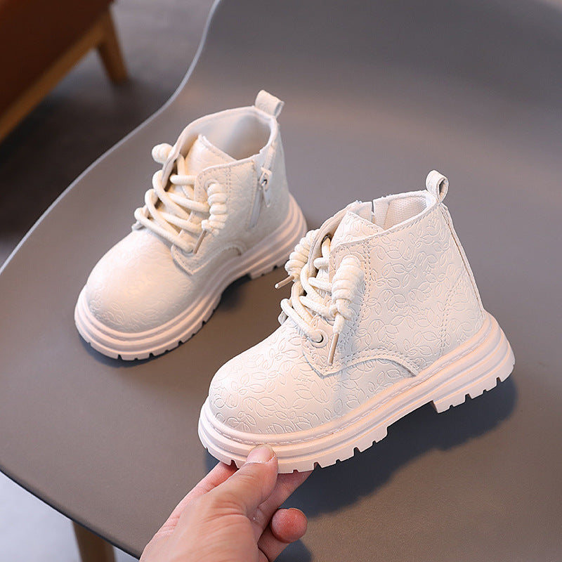 Girls' British-Style Zip Booties