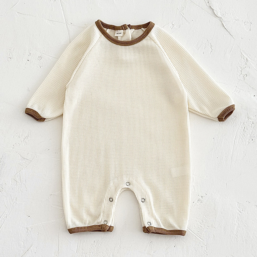 Newborn Waffle Short-Sleeve Romper