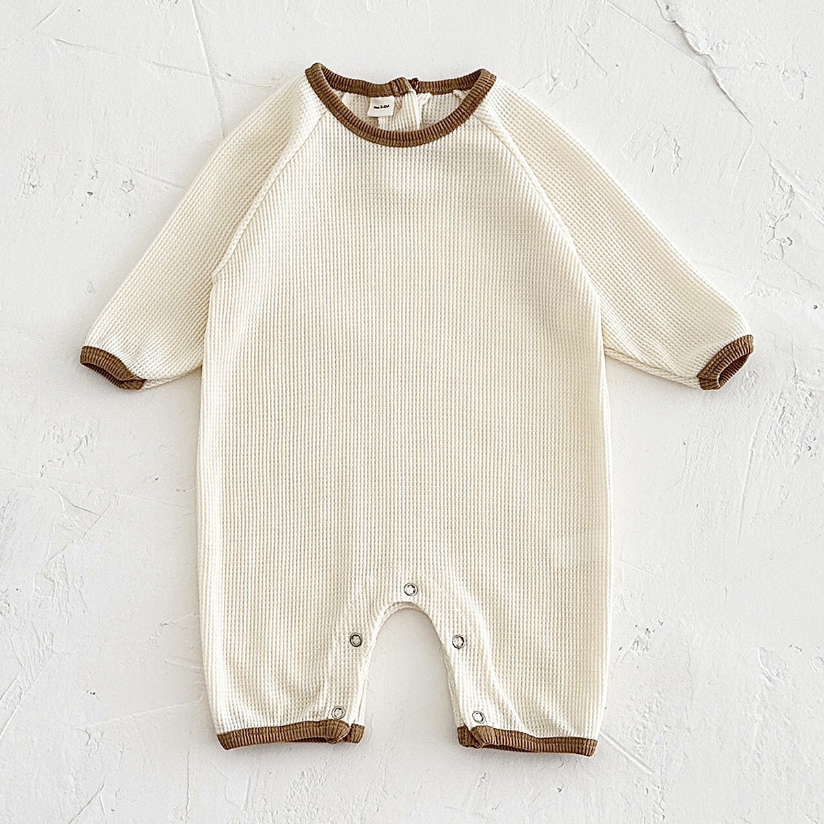 Newborn Waffle Short-Sleeve Romper