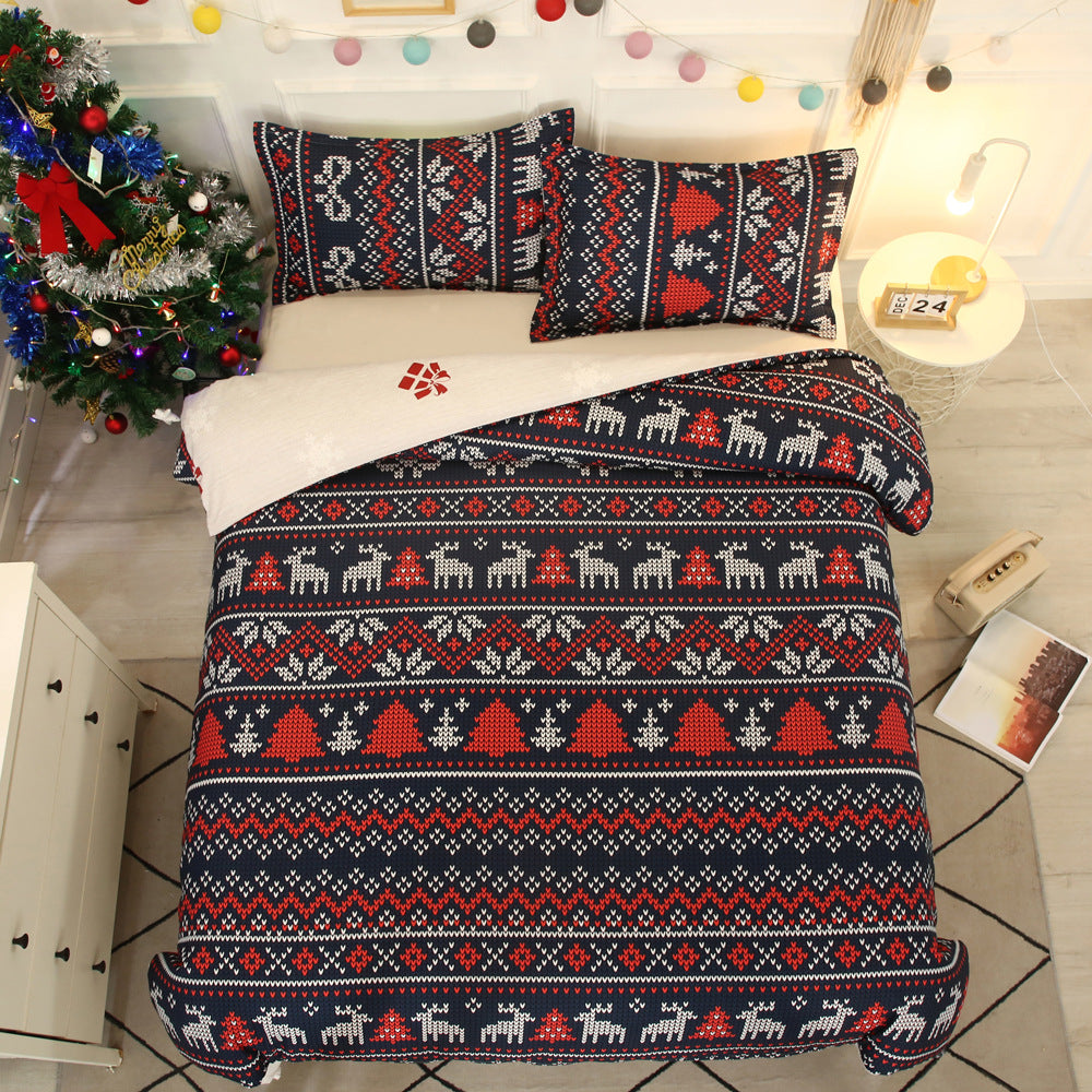Snowflake Warm Bedding Set
