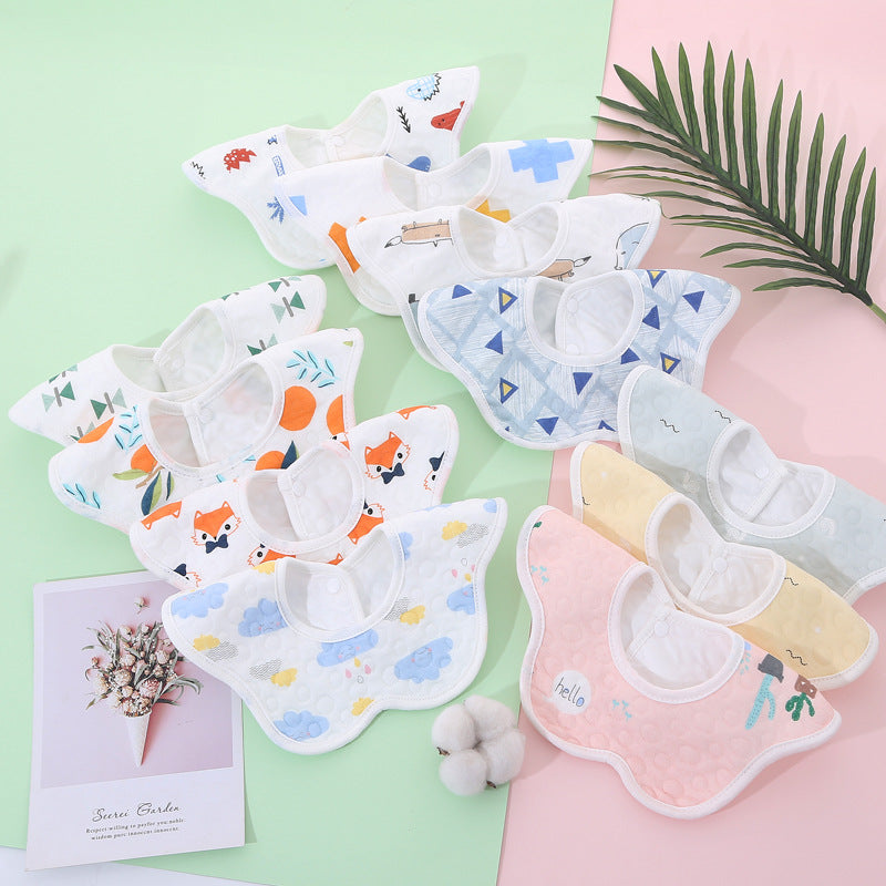 Waterproof Petal Cotton Bib