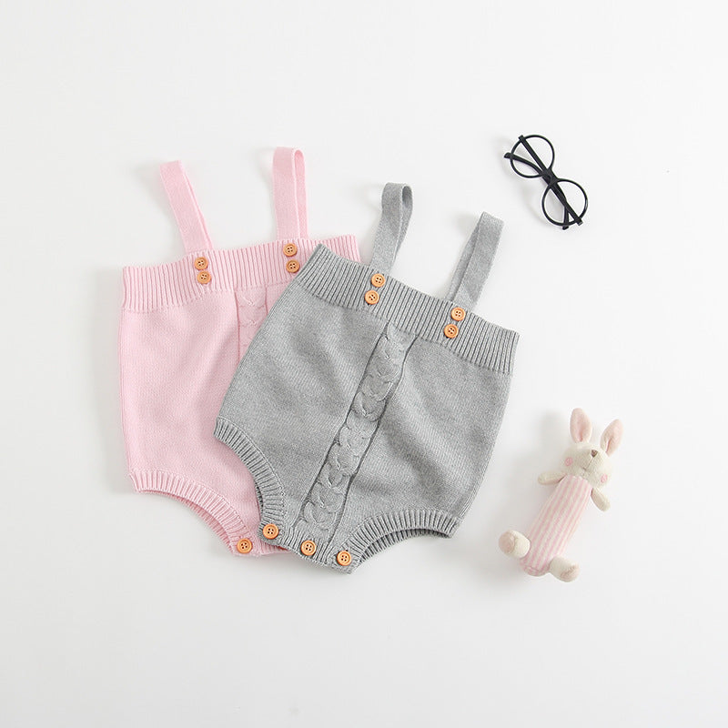Baby Knitted Sleeveless Onesie