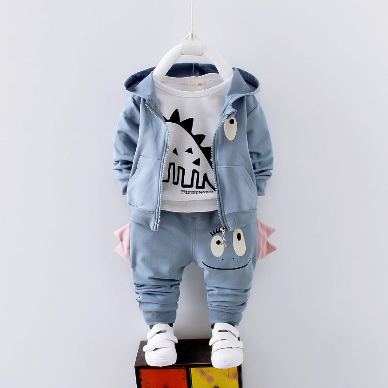 Boys' Cotton Long-Sleeve Sport Set