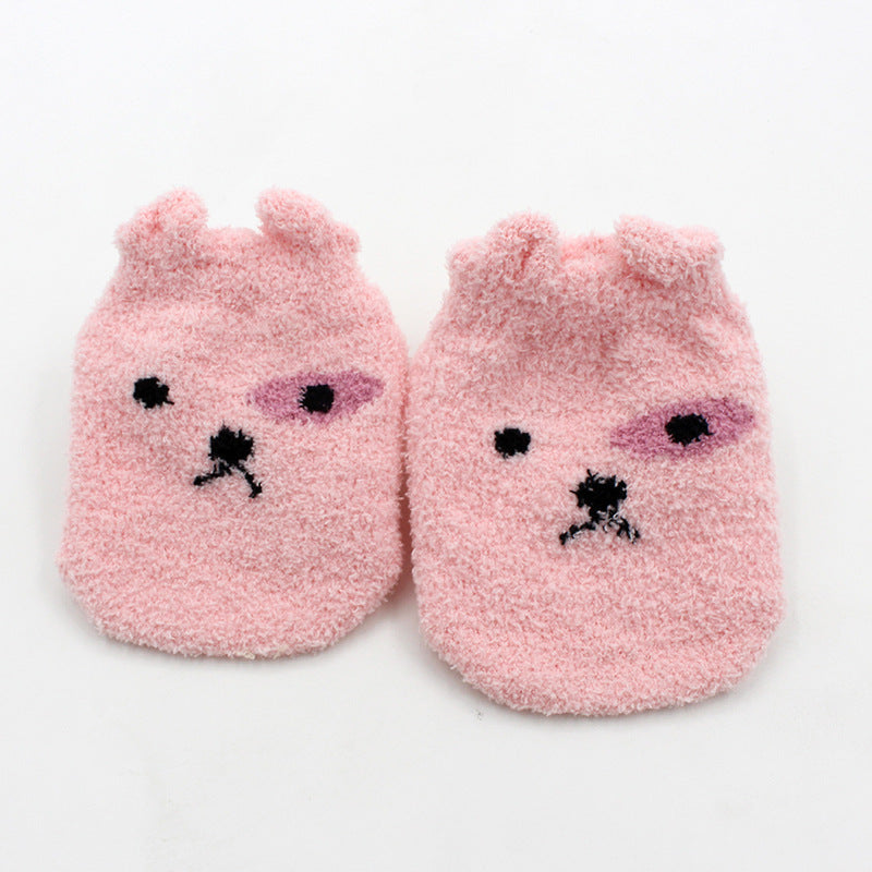 Kids' Coral Fleece Non-Slip Socks
