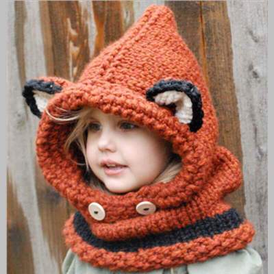 Baby Bear Hooded Scarf Hat