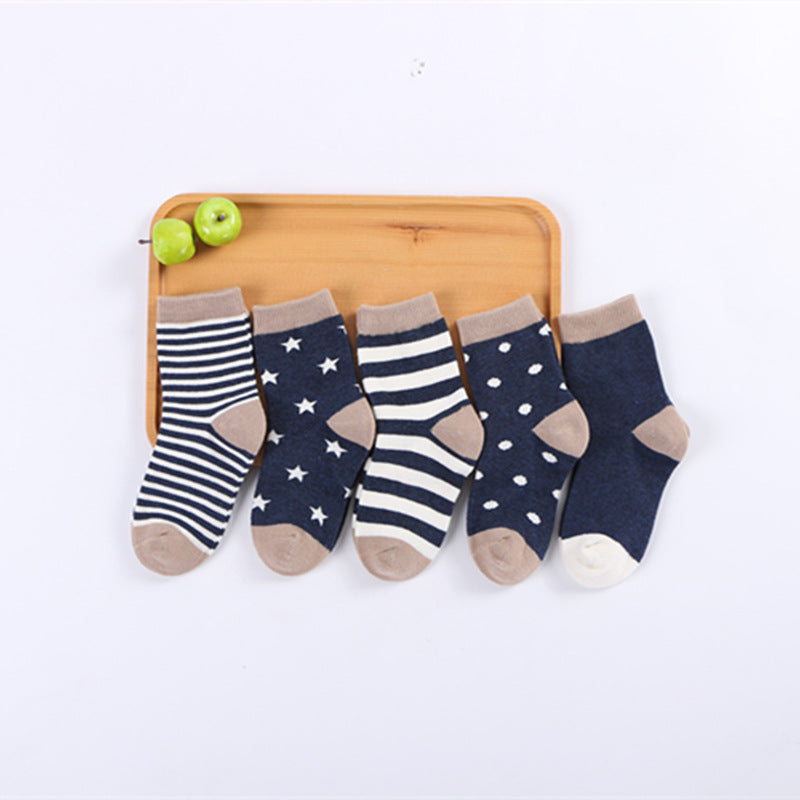 Baby Cartoon Combed-Cotton Socks