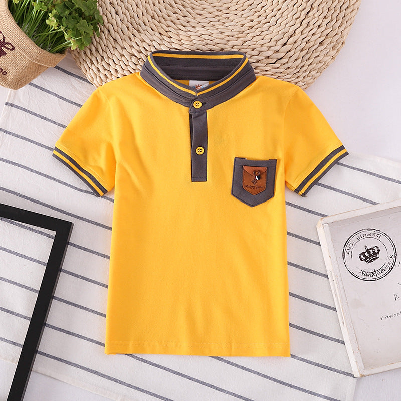 Boys' Solid-Color Cotton Tee
