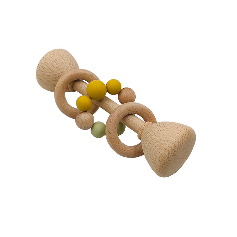 Beech Wood Rattle & Teether