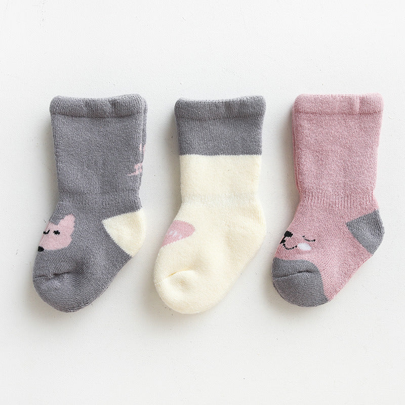 Baby Combed-Cotton Warm Socks