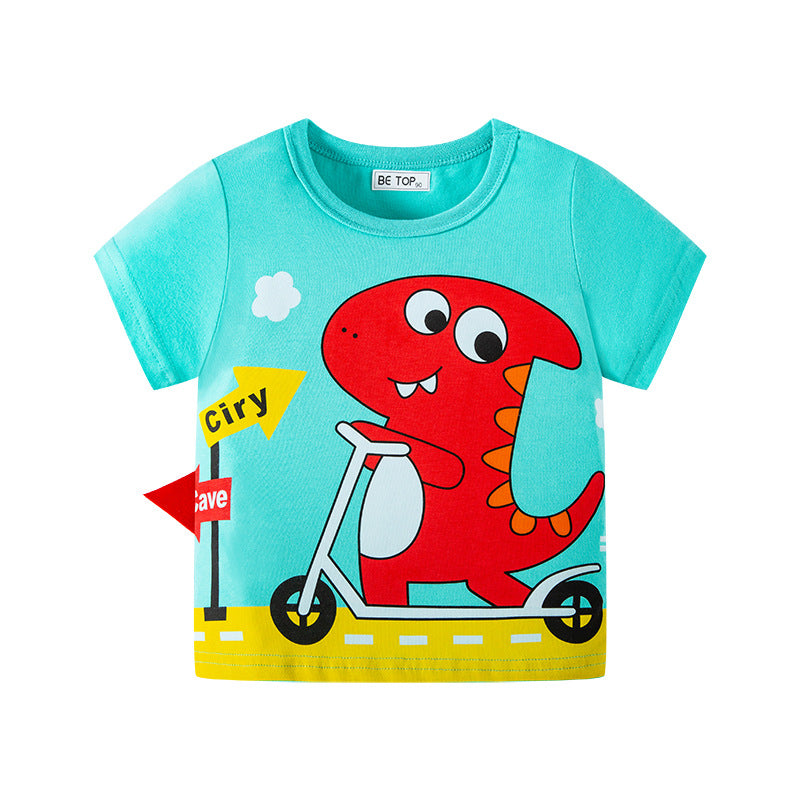Baby Boys' Dinosaur Cotton Tee