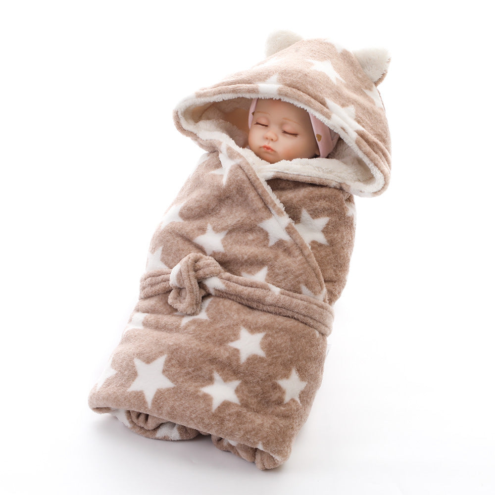 Coral Fleece Star Hug Blanket