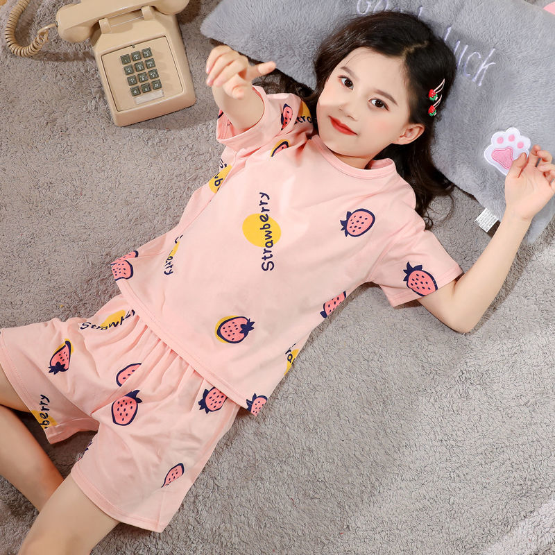 Girls' Short-Sleeve Pajama Set
