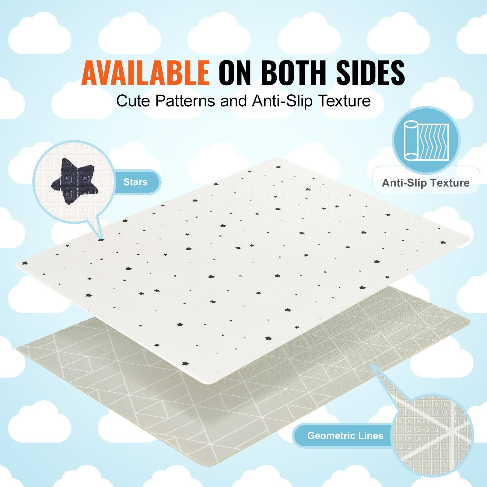 Reversible Waterproof Baby Play Mat