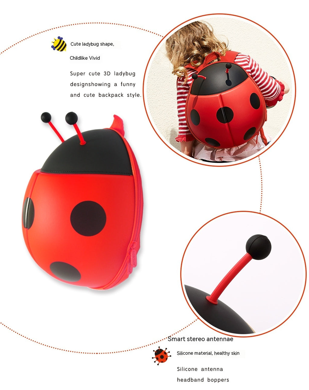 Kids' Ladybug Backpack