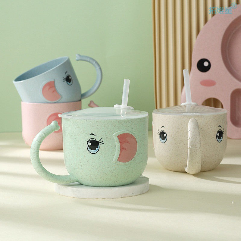 Bone China Straw Mug