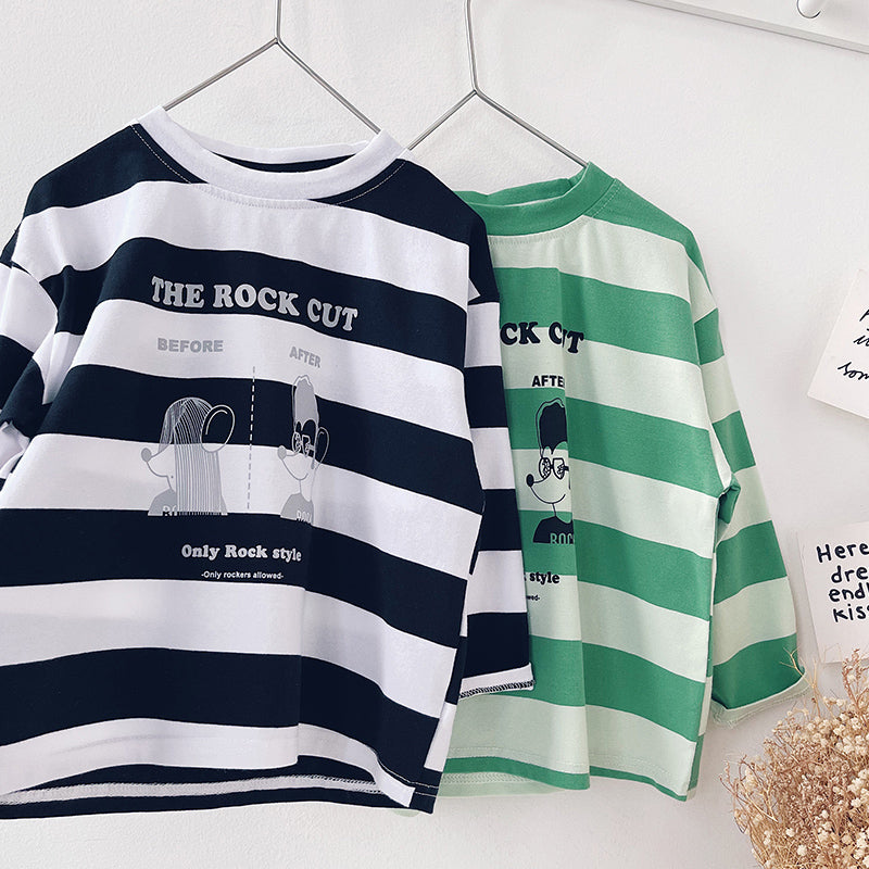 Boys' Striped Long-Sleeve Tee