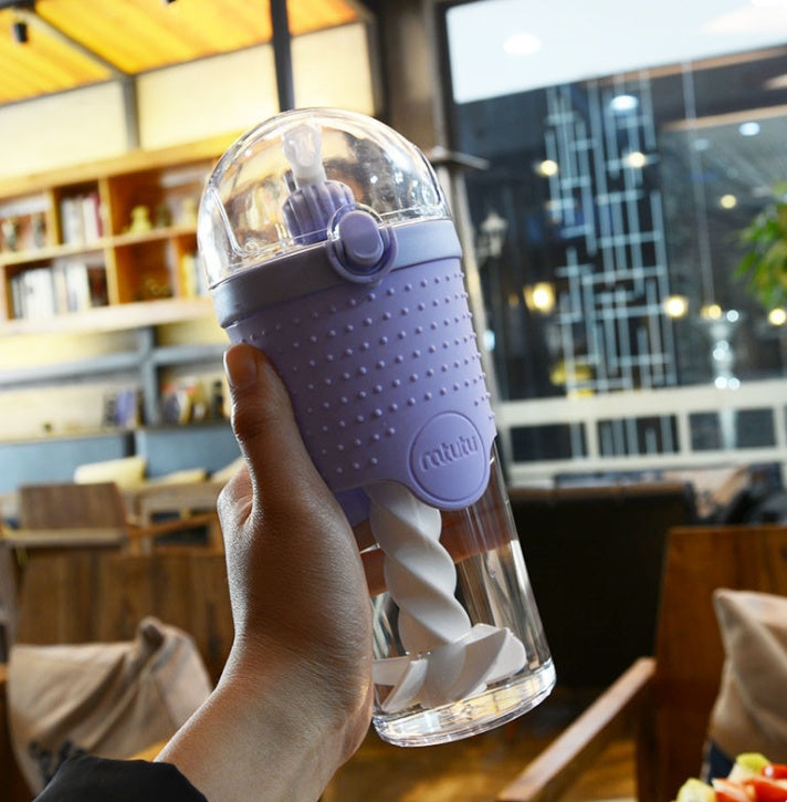 Kids' 500 ml Straw Sports Bottle