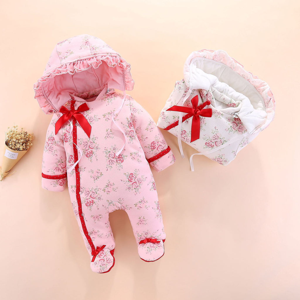 Baby Thickened Detachable-Hood Onesie