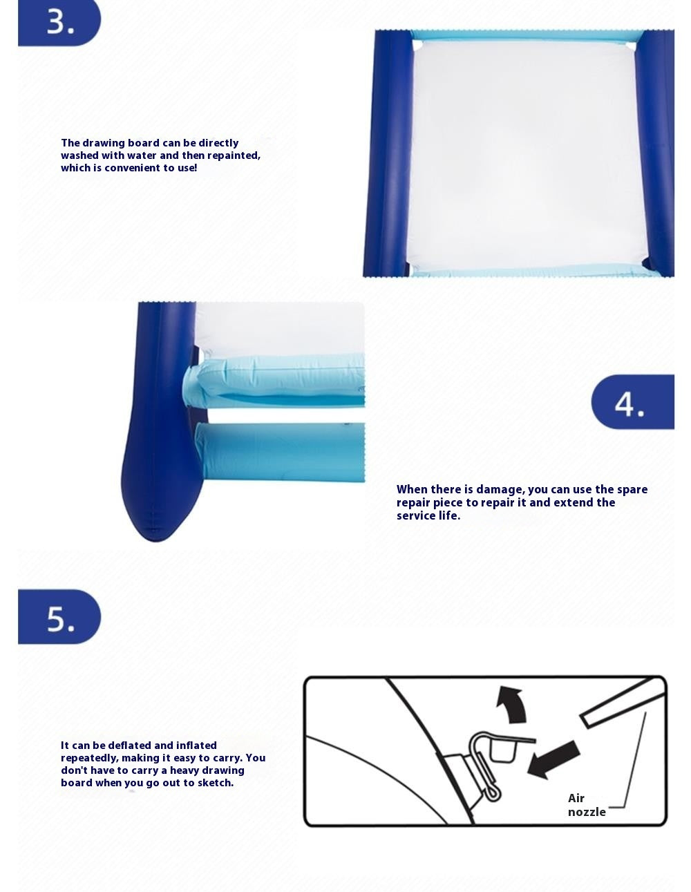 Inflatable Easel Drawing Set