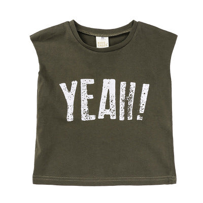 Kids' Sleeveless Letter Tee