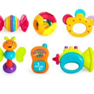 Baby Hand-Grasping Rattle Set (10-Piece)