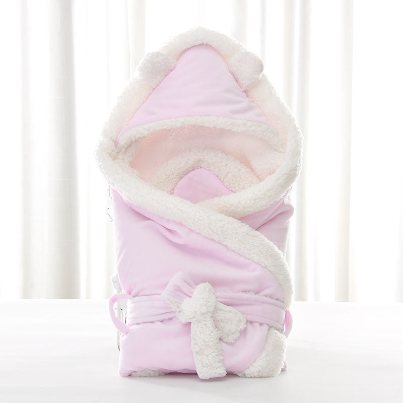 Solid-Color Velvet Swaddle Blanket
