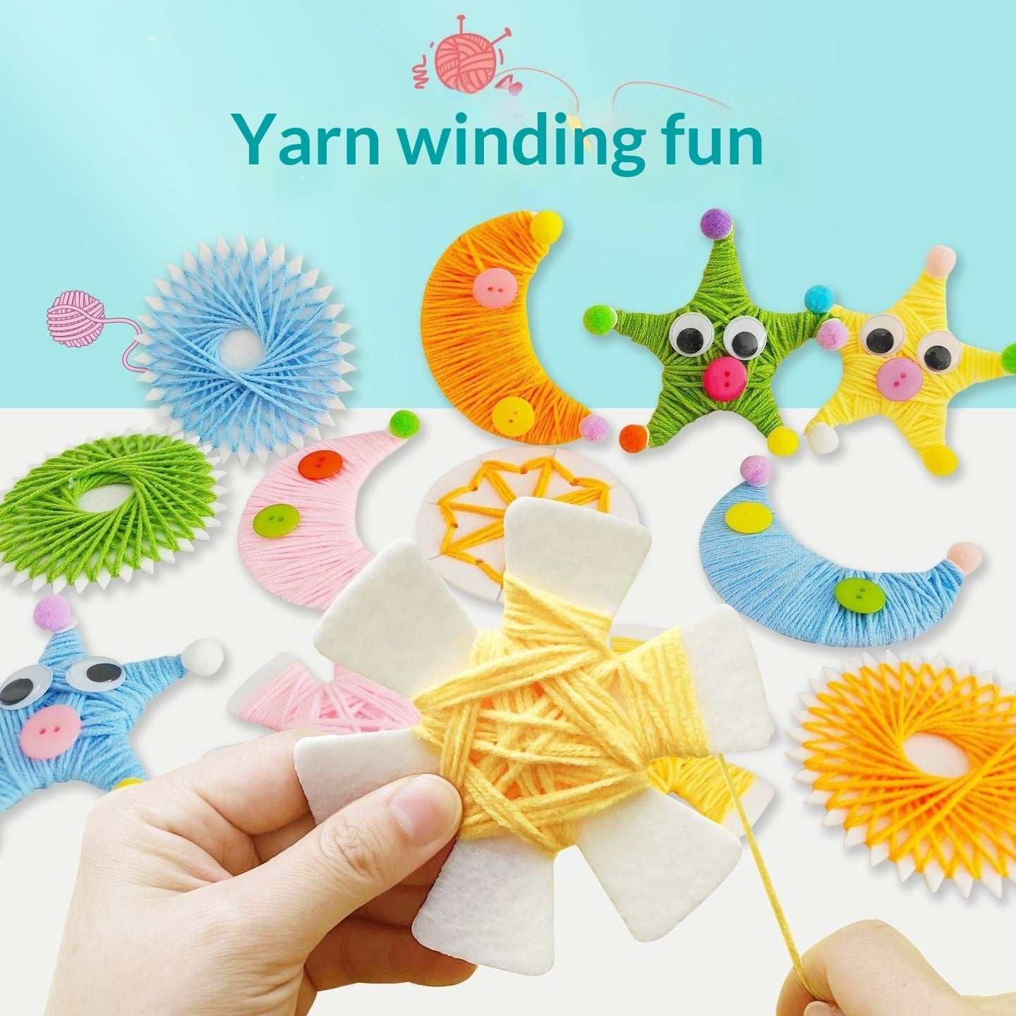 Kids' Yarn-Wrapping Craft Kit